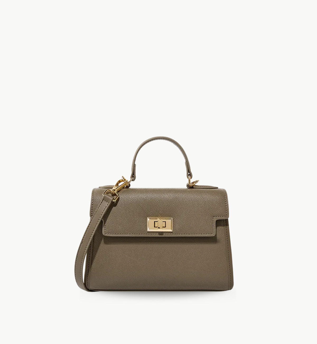 Bolsa de mão Lecce pequena em couro