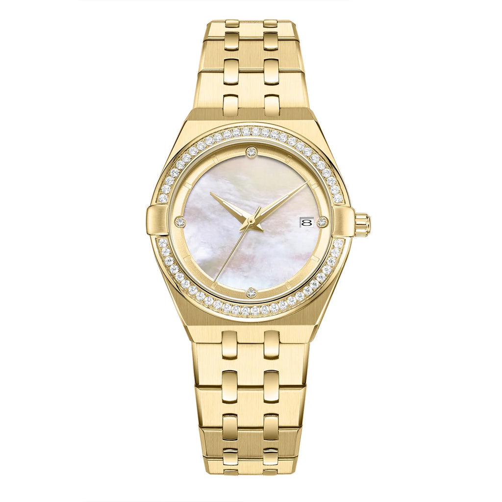 Relógio Feron Signora Feminino em Aço Dourado CIMT52