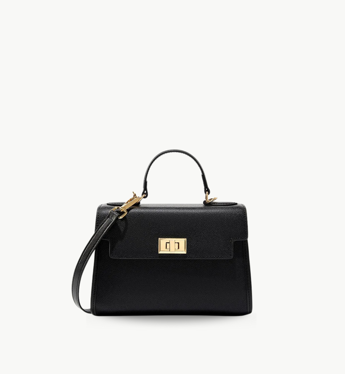 Bolsa de mão Lecce pequena em couro